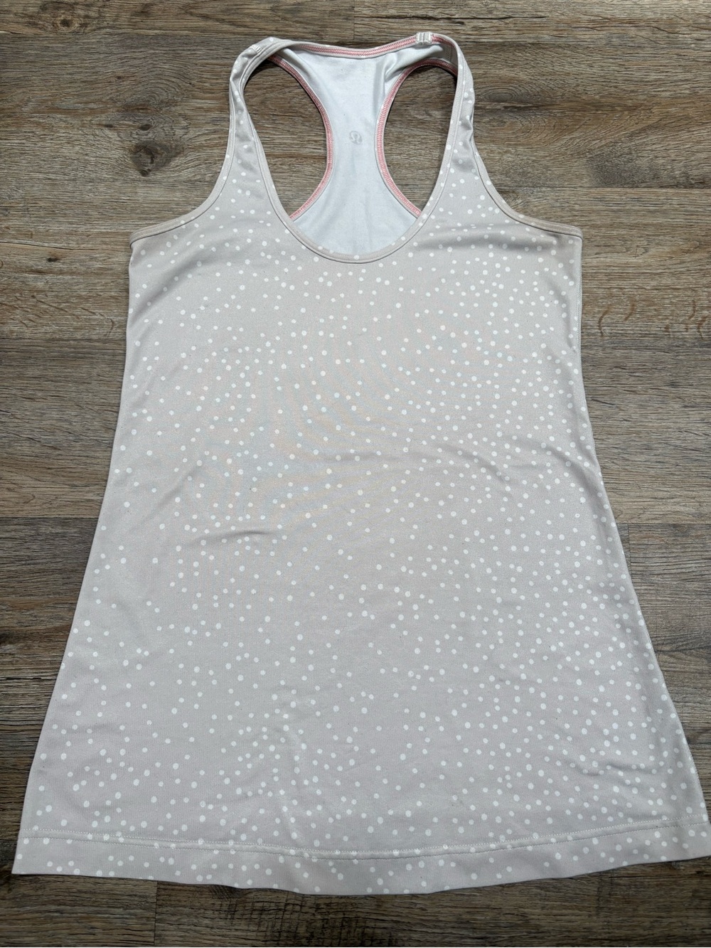 Lululemon Gray Polka Dot Tank Top